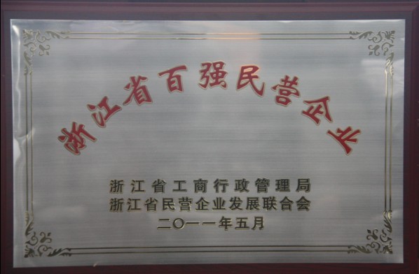 南宫NG28获评“浙江省百强民营企业”